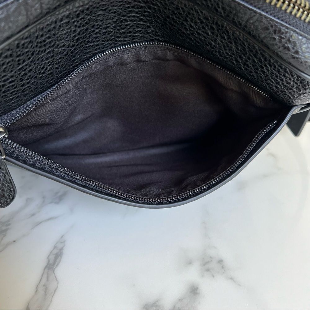 COACH CHARLES CAMERA BAG WITH CAMO PRINT F29052 Dusk Blue Black Multi Crossbody - Picture 14 of 16